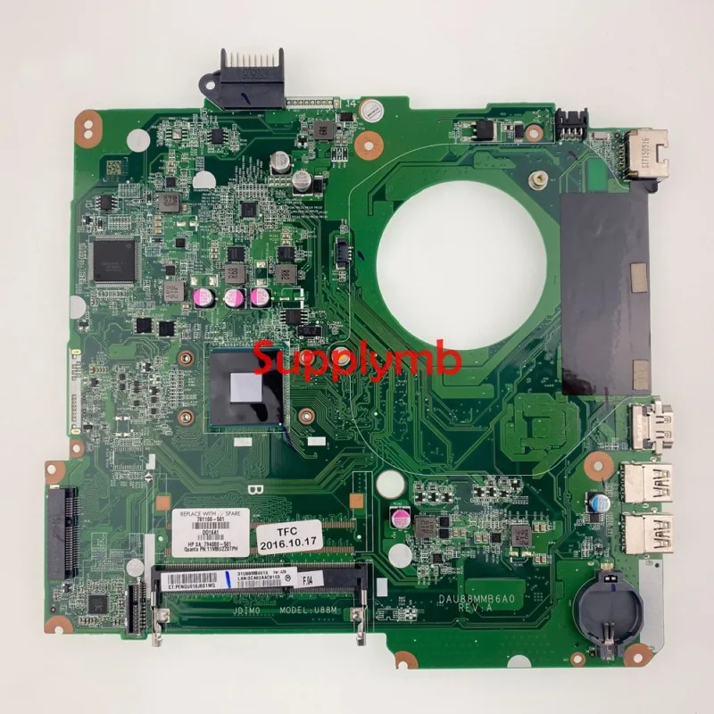 

781100-001 Mainboard UMA N3530 CPU DAU88MMB6A0 for HP 15-F024WM 15-F Series NoteBook PC Laptop Motherboard 781100-501 Tested