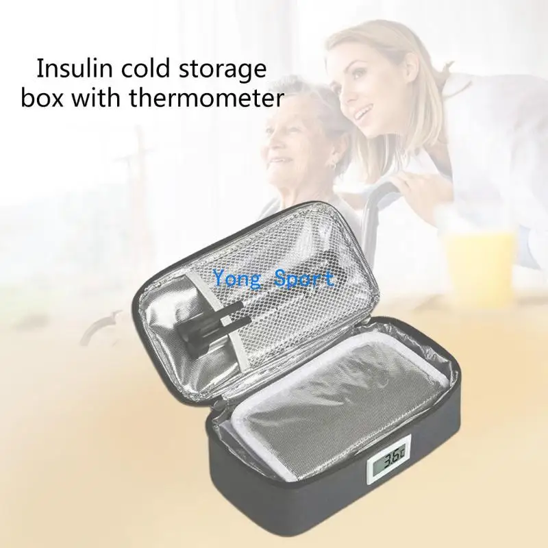 CNDY Insulin Chilling Container Heat Insulation Temperature Bag Durability Case for Durability and Temperature Controling