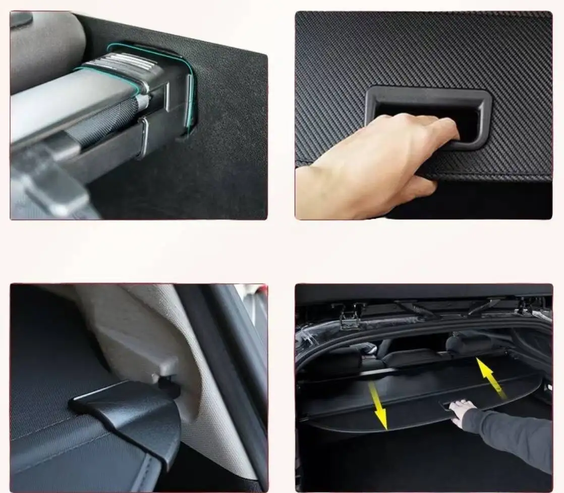 Car Trunk Cargo Cover Rear Luggage Organizer Curtain Retractable Shield for Aeolus Haoji Dongfeng Huge Auto parts