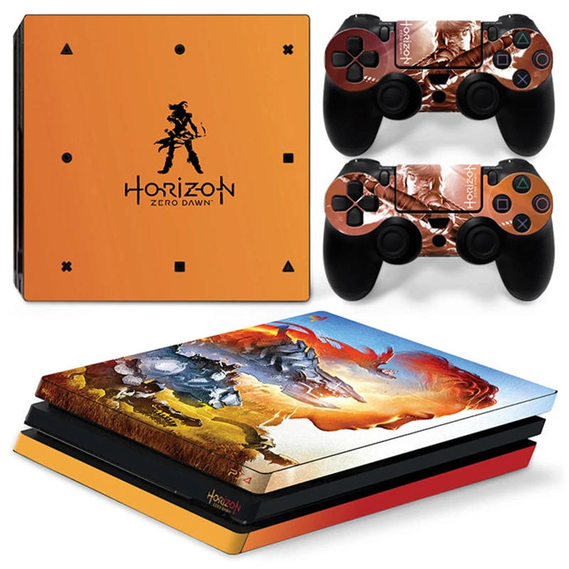 Horizon Game Cover Per Adesivo Skin Ps4 Pro Per Console Ps4 Pro E 2 Controller Vinile Skin Ps4 Pro