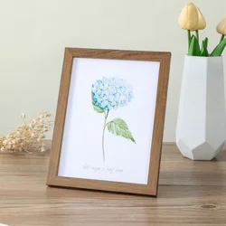 Elegant Wooden Wall Hanging Photo Frame - Premium Picture Display & Commemorative Gift - 10X15cm 6inch (Beech wood color)