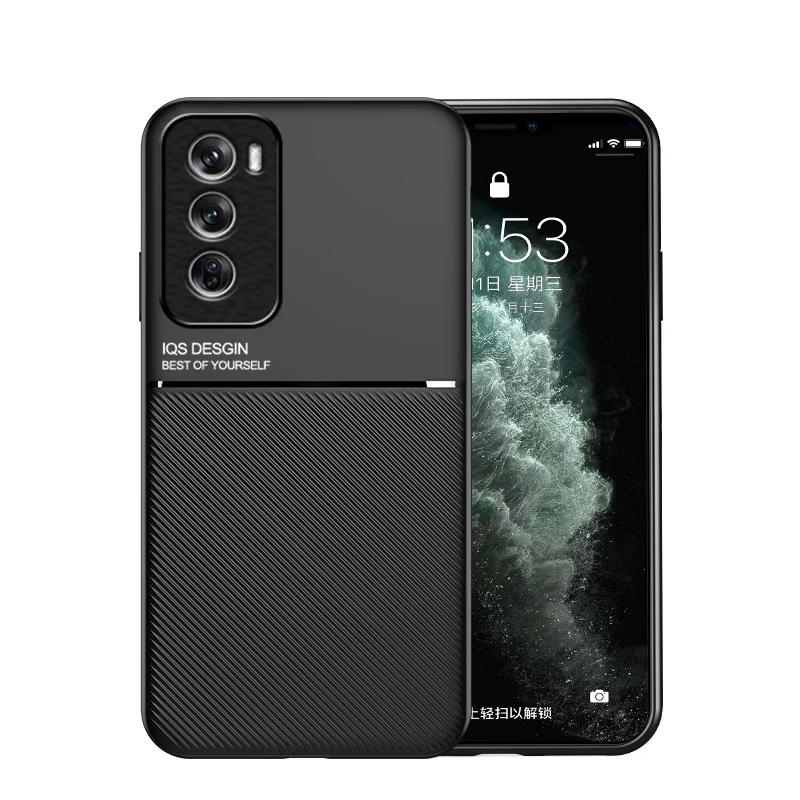 Textured Magnetic Shockproof Phone Case with Full-Coverage Protection