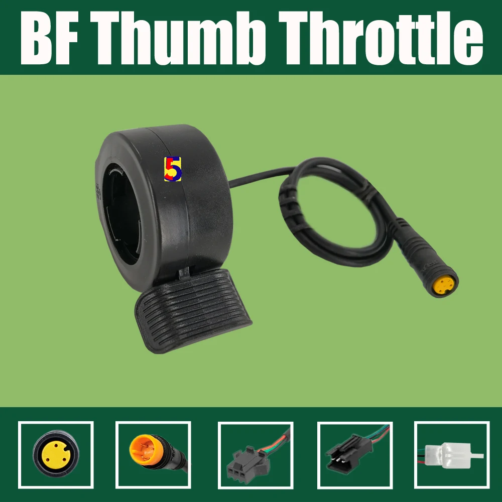 Electric Scooter eBike Bafang Thumb Throttle Accelerator Right/Left Handlebar Bafang Motor Throttle BBS01/BBS02/BBSHD Waterproof