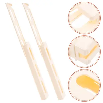 2 Pcs Domino Train Clips Building Accessories Plastic Extension Toddler Plaything Storage Holder Card Device Mechanism Bridge 1