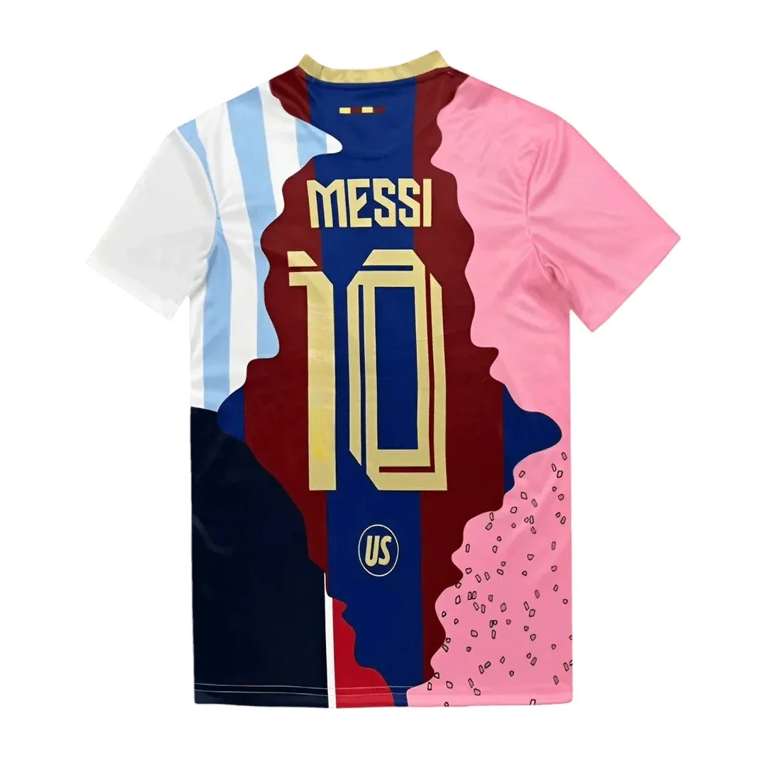 גרסה מיוחדת של חולצות לגברים במידה 10 של מסי, ספורט, אימון חיצוני, נושמות ומהירות ייבוש, זמינות בכל המידות