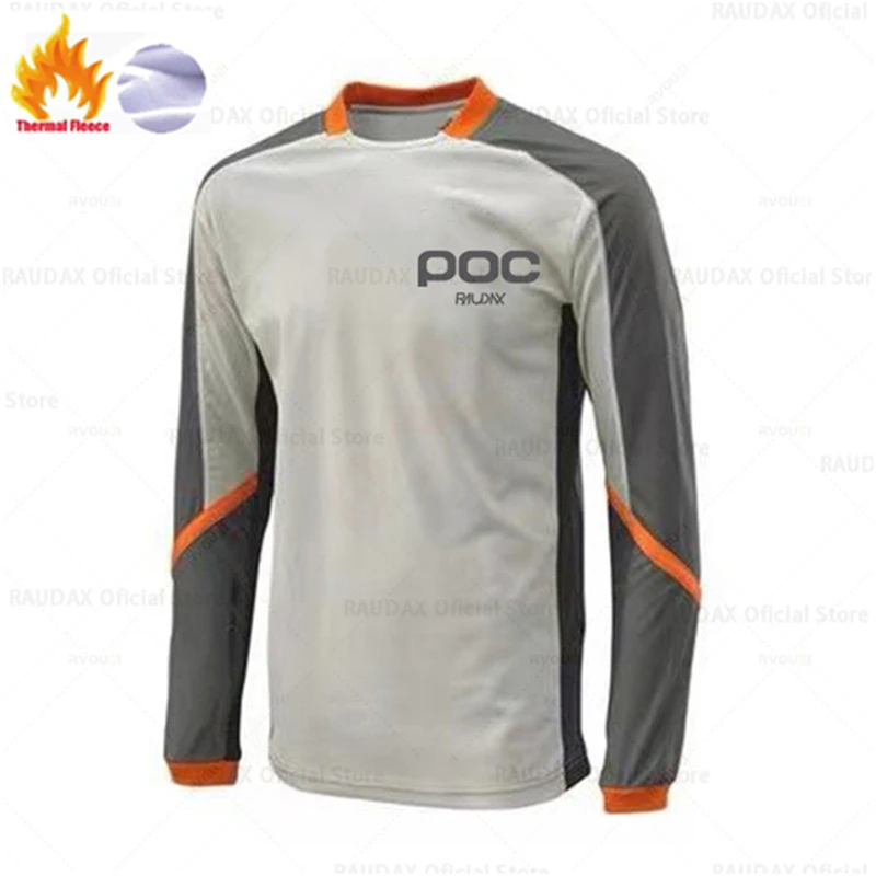 thumbnail image 1 of RAUDAX POC - Camiseta térmica de invierno para ciclismo de montaña, polar, para hombre, para descenso, manga larga, para motocross, 1 of 5