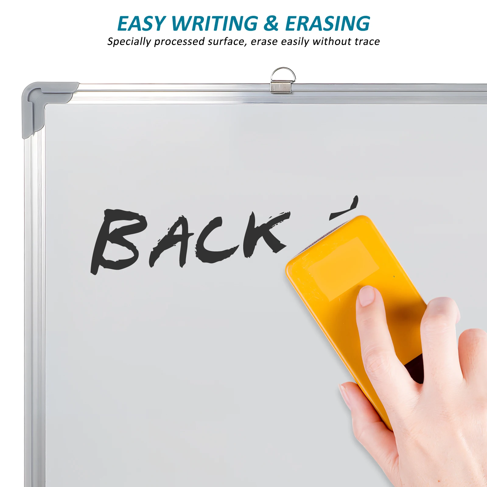 Magnetic Whiteboard Double Sided Board Teaching Writing Board Erasable Hanging Magnetic Message  Dry Erase Board for Home Office