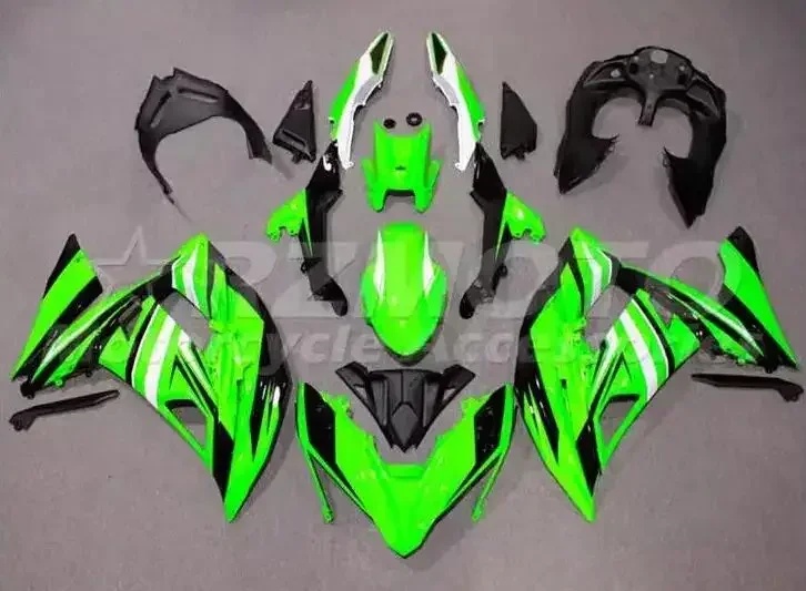 

4Gifts New ABS Motorcycle Fairings Kit Fit For KAWASAKI 650 ER6F 2017 2018 17 18 Bodywork Set Custom Green