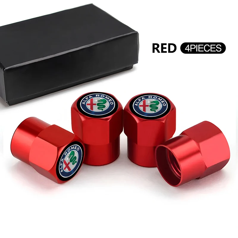 Aluminum Alloy Car Tire Valve Caps - Premium Wheel Air Stem Covers
