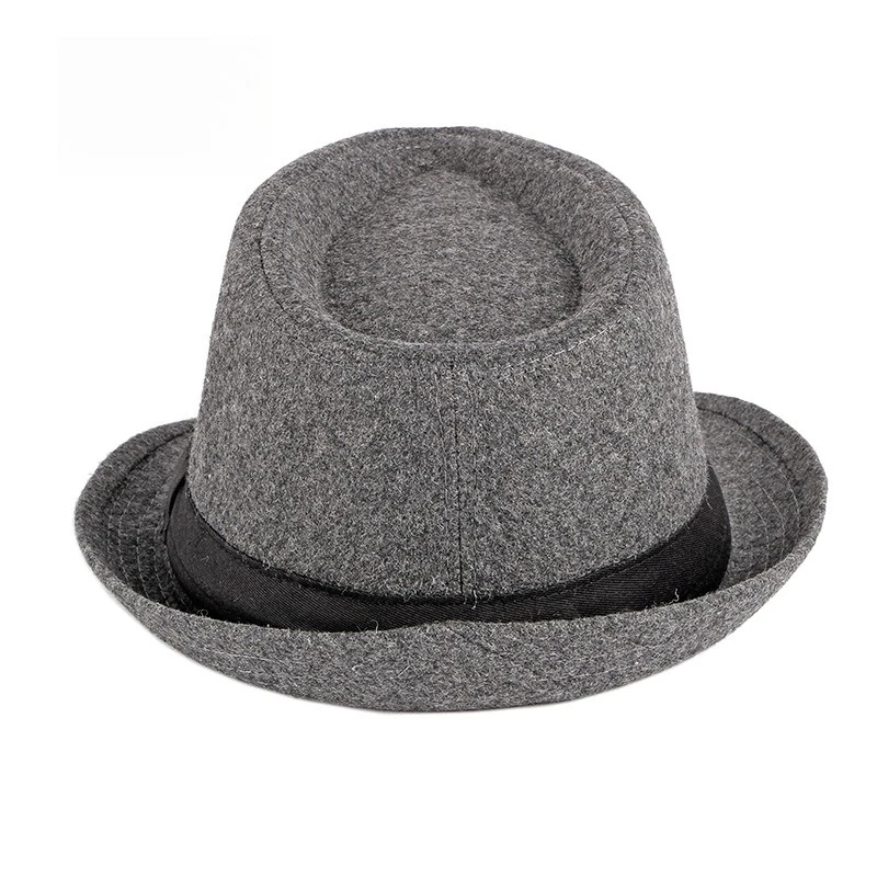 Fashion Hat Women British Fashion Jazz Hat Wool Versatile for Middle-aged and Elderly