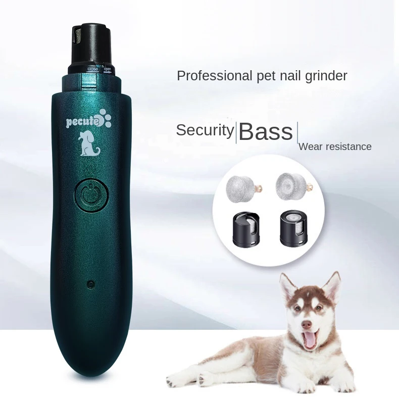 Electric Pet Nail Polisher Nail Claws Trimmer Machine for Small Dogs Cats Large Dogs Teddy Toys Short Gold Fur Store Use
