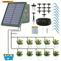1pc DIY Solar-Powered Automatic Drip Irrigation System for Raised Beds Greenhouses Vegetable Gardens Balcony Hanging Plants 6