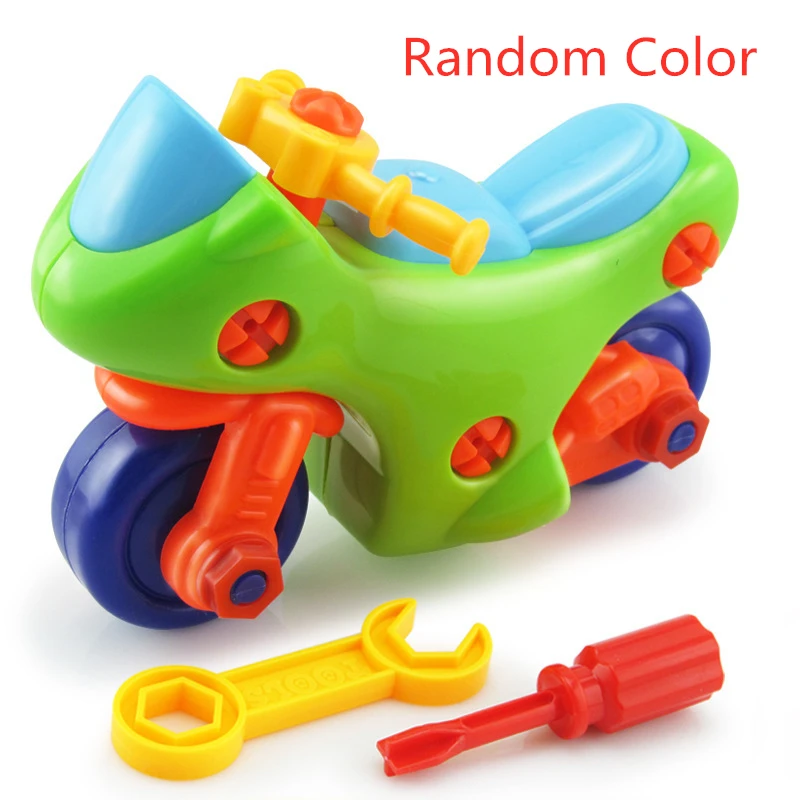 

Early Learning Education Plastic DIY Removable Combination Assembly Motorcycle Construction Set Game for Children Toys