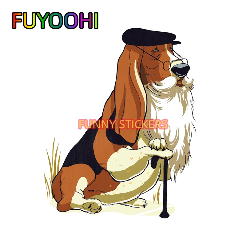 

FUYOOHI Australian Cattle Old Dog Car Stickers and Decals Personality Refrigerator Windshield Car Styling