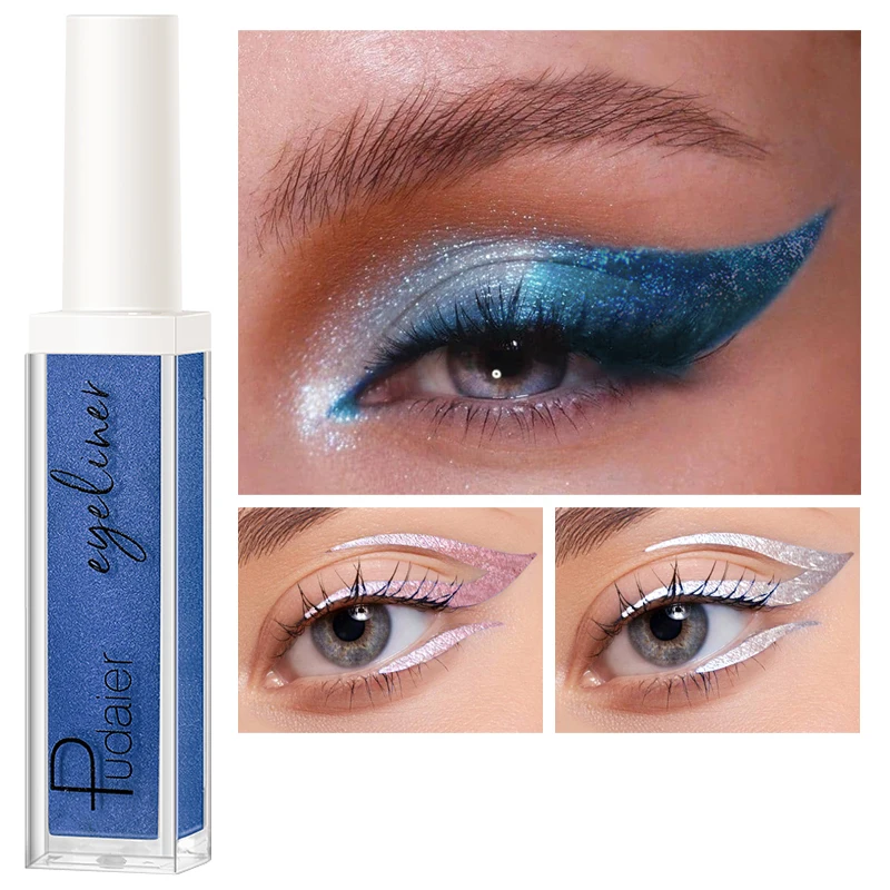

Pink Mermaid Eyeliner Liquid Waterproof Lasting Pearly Shimmer Metalic Eye Liner Eyes Contour Glitter Shadow Makeup Cosmetic