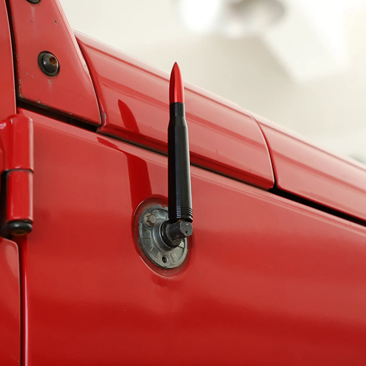82E 자동차 부품 및 액세서리, 포드 F150 F250 슈퍼 듀티 랩터 닷지 램 1500용 안테나, 레드(레드 & 블랙)