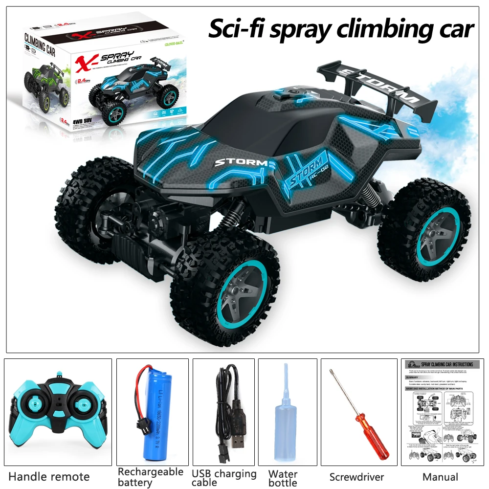 오프로드 몬스터 트럭 원격 제어 RC카, 성인용 4x4 RC카, RC 크롤러, 고속 2.4GHz, 4WD, 모든 지형, 20 km/h