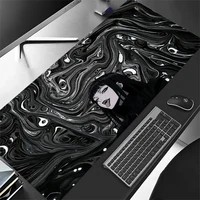 Evil Girl Devil Eye Gaming Mousepad XXL Keyboard Gamer Mouse Pad on The Table Speed Desk Mat Anime 900x400 800X300 big Mouse Mat 2