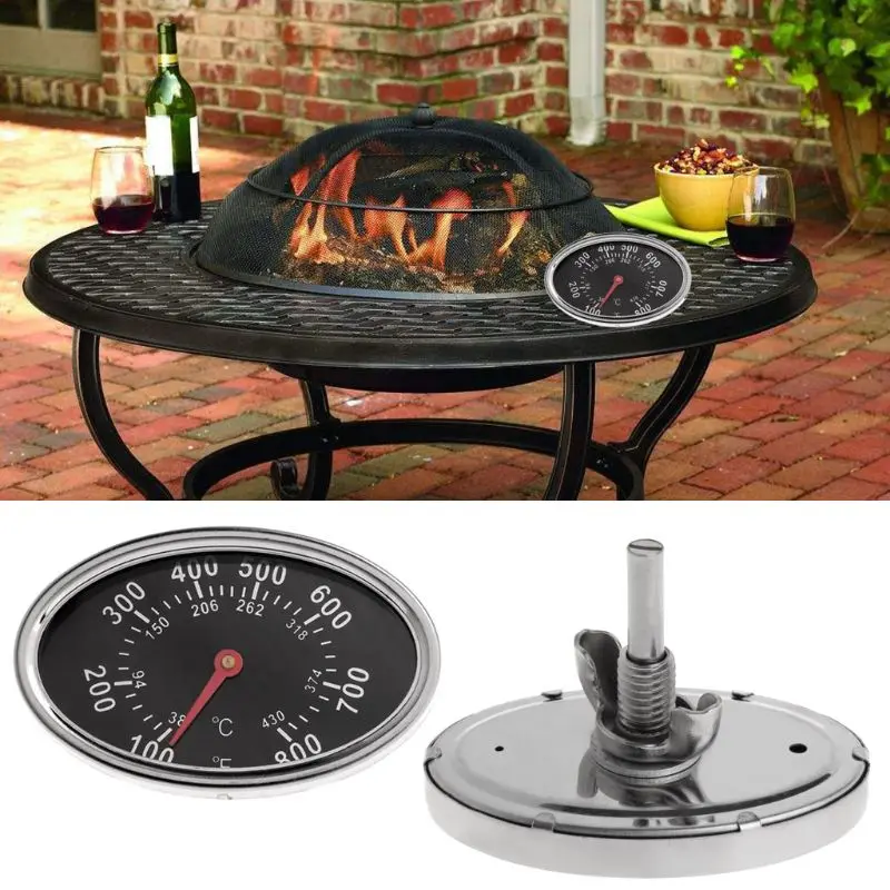 

Professional Oval BBQ Thermo meter with for Butterfly Mother for Charcoal Grill