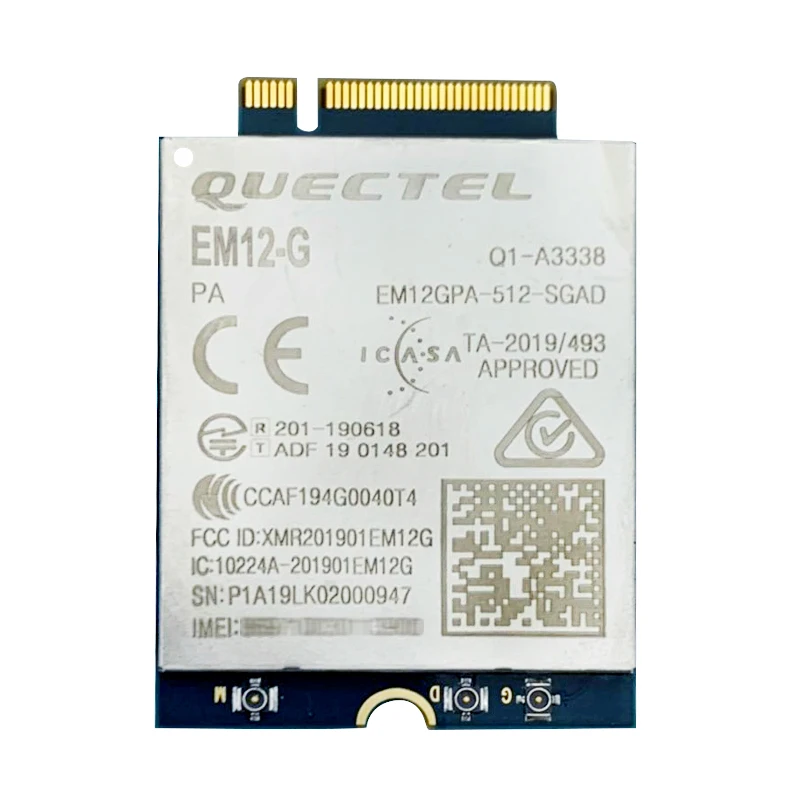 

Новый оригинальный Quectel EM12-G Cat-12, внешний модуль быстрее, чем LTE LTE-A Cat6 модем 600 Мбит/с