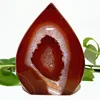 Natural Stone Red Agate Crystal Druzy Geode Freeform Home Room Decoration Spiritual Meditation Chakra Reiki Healing Crystals 6