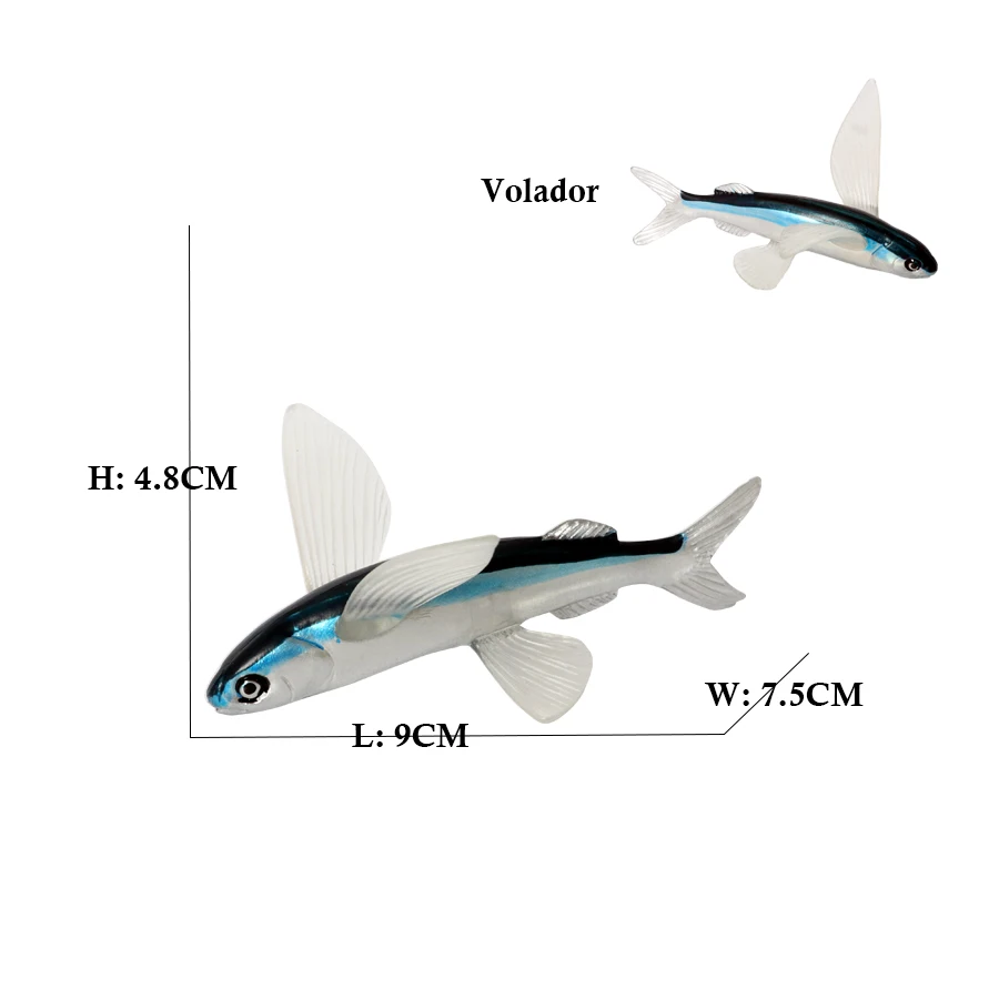 Meerestiere Spielzeug Billfish Segelfisch Boxfish Piranha Megalodon Fisch Figur Spielzeug Action-figuren Kunststoff Tier Figur Kinder Geschenk – Detail 28