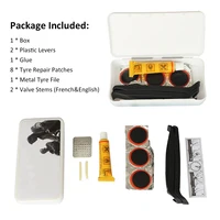 Kit d'outils de réparation de pneus de roue de vélo de route de montagne Kit de réparation de vélo Compact pour l'urgence 4