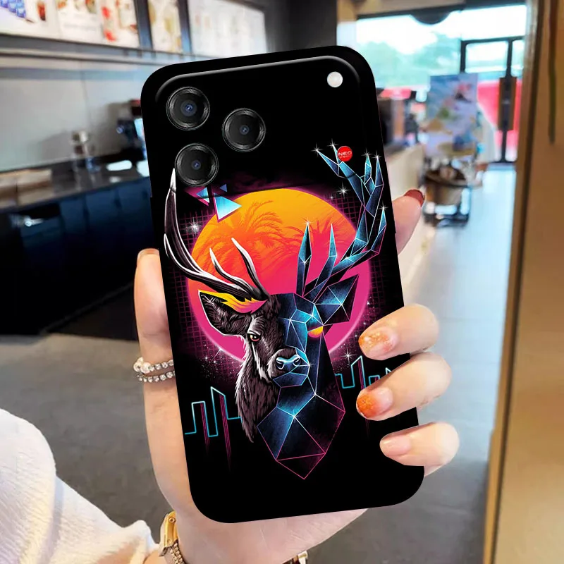 Stylish TPU Soft Silicone Protective Cover - Fashion Design Phone Case