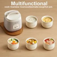 Ours cuiseur à riz capacité 1,6 l Mini cuiseur électrique Portable 220V appareils de cuisine ménagers doublure antiadhésive pour 1-3 personnes 2