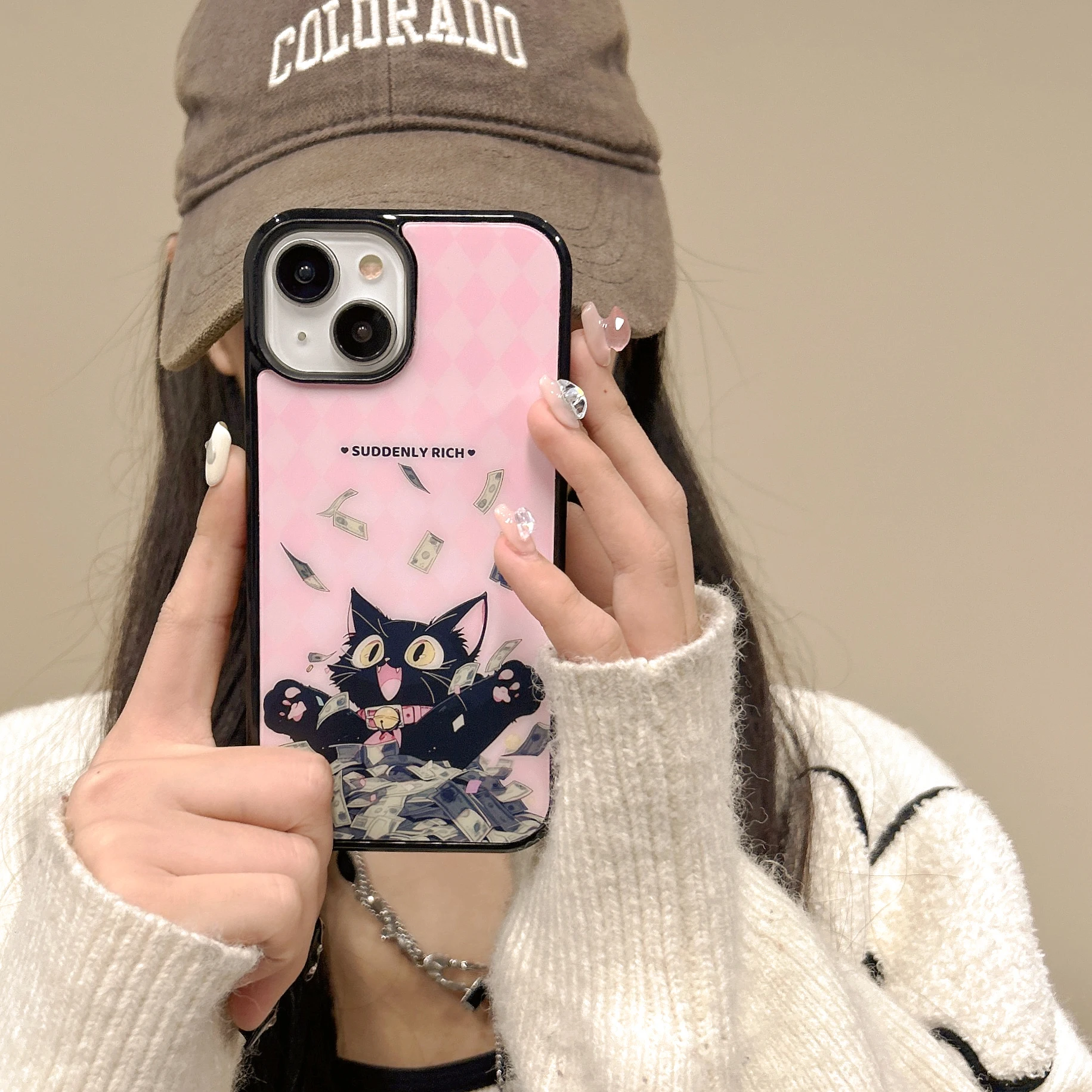 Custodia Per Telefono Bill Kitty Iphone 12 13 14 15 Pro Max Custodia Rigida In Silicone Per Paraurti Morbido