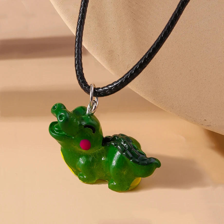 Aihua Niedliche Cartoon 3D Schnecke Dinosaurier Ohrringe Kawaii Tier Ohrringe Halskette für Frauen Mädchen Kinder Geburtstag Schmuck Geschenke – Detail 18