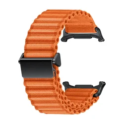 Nylon Off-road Sports Wristband Bracelet for Watch 7 Ultra 47mm (Orange)