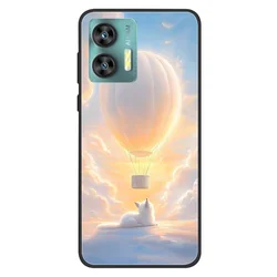 Animal Painting Soft Shockproof Black Phone Case with Bumper TPU Shell for Oukitel C36 (X1CODYHMSB01)