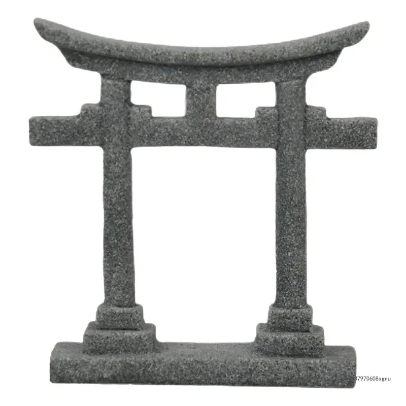 Japanese Torii Gate Fish Tanks Decorations for Aquariums Statue Bridge Ornament