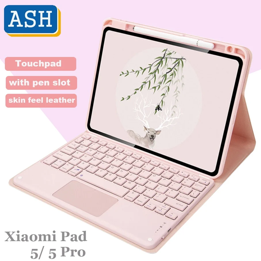 

for Xiaomi Pad 6 Pro 11 inch 2023 Touchpad Wireless Bluetooth Keyboard Case For Xiaomi 5 5 Pro 11 inch With Pencil Holder Flip