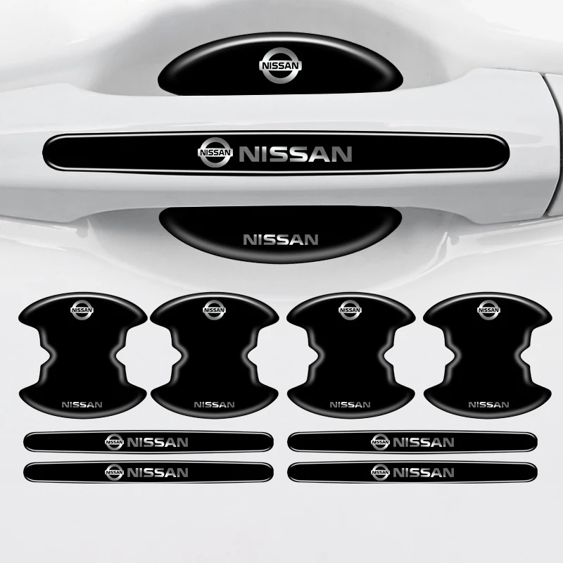 Car Door Handle Protective Anti-Scratch Stickers - 4/8 Pack