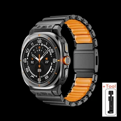 Luxury Magnetic Band - Stainless Steel & Silicone Strap - Galaxy Ultra2025 (BO)