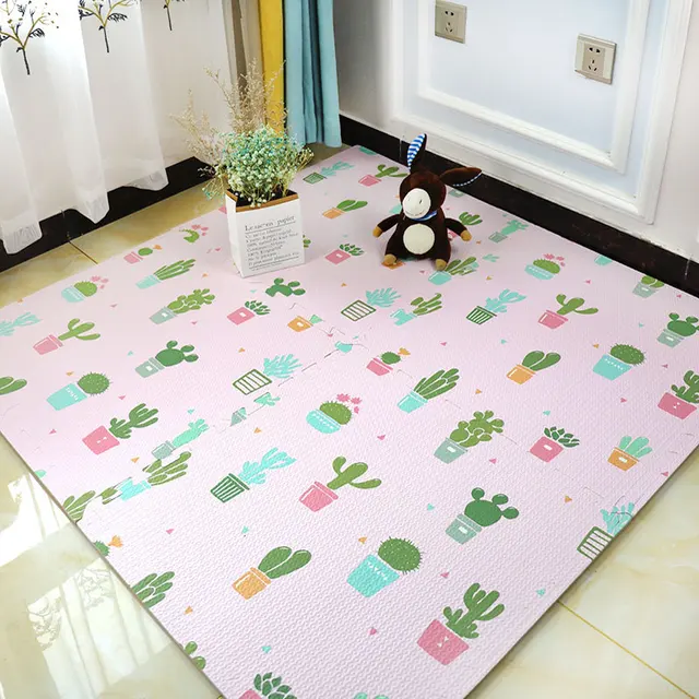 30x30x1cm New Cactus Baby EVA Foam Play Puzzle Mats for Kids Interlocking Exercise Tiles Floor Carpet Rug Playmat Pad Thick 2