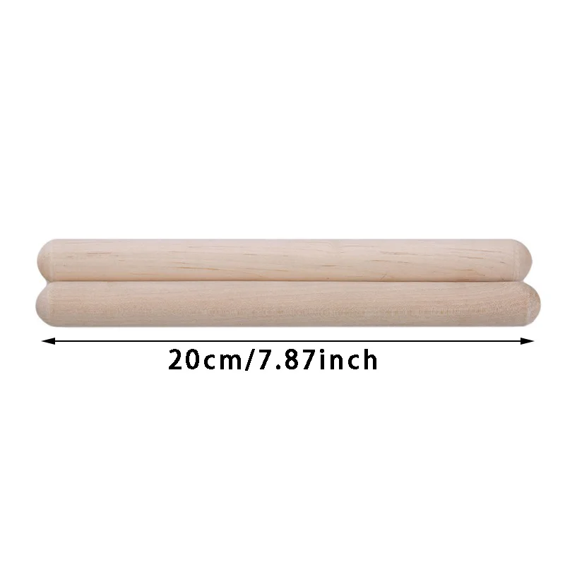 Classic Claves Rhythm Sticks Wooden Drum Sticks, Classic Claves Percussion Instrument, Kid Children Musical Toy Rhythm Learning
