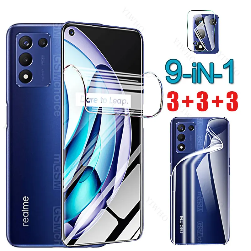 Obiettivo Della Fotocamera Per Realme 9 5G Speed Screen Hydrogel Protector Pellicola Morbida Per Realme 9 5G Speed 6.6 "Rmx3461 Protezione Posteriore 