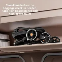 Poussettes pour bébés, poussettes compactes, poussettes légères, chariots de voyage pour bébés, chariots pliants à quatre roues pour bébés pour les voyages en avion 4