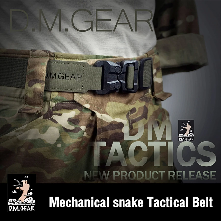 

DMgear Tactical Belt Quick Release Buckle Belt Mens Belts Lightweight Personalized Belt Military Gear