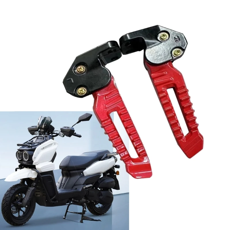 Motorcycle Replacement Foot Pegs Footrest Pedal for 150cc 125cc Pedal Footrests Motorbike Accessories Easy Installation Motorcycle Accessories Motorcycle Footrests