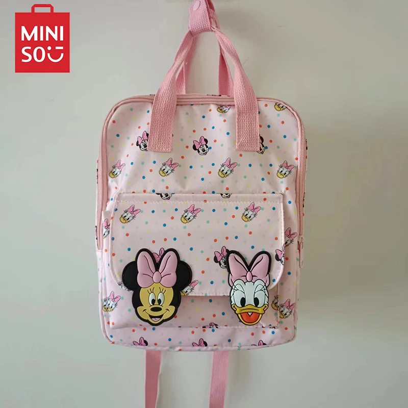 

Kawaii Disney Shoulders Bag Anime Cute Kids Minnie Mouse Daisy Cartoon Fashion Printing Flexible and Tight Kids Bags Kids Gifts