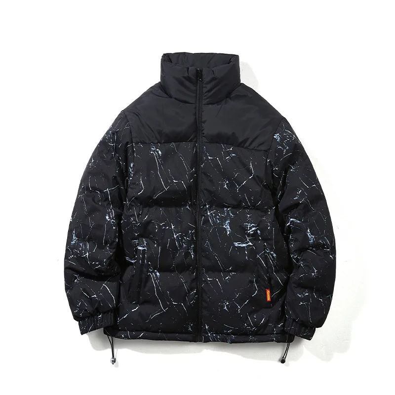 

Winter 2023 Men's Winter Coat Cotton-padded Jacket with Cashew Flower Warm Cotton-padded Jacket Coat Men Clothing Jackets