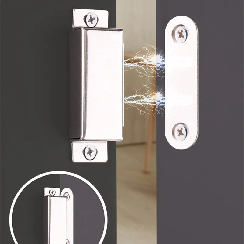 KK&FING Magnetic Cabinet Door Catches Magnet Furniture Door Stopper Hidden Closer with Screw for Furniture Hardware Fitting