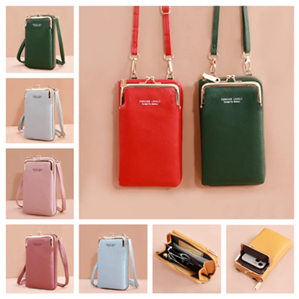 

Women's Handbag Cell Phone Purse Shoulder Bag Female Luxury Ladies Wallet Clutch PU Leather Crossbody Large Capacity Bags