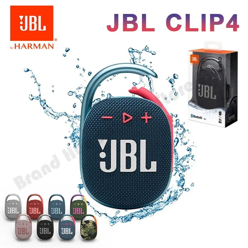 Bluetooth-Колонка JBL CLIP 4, водонепроницаемая, IPX67, с крючком