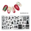 1PC Christmas Series Nail Stamping Plate Summer Christmas Tree Snowman Stamp Template Nail Art Printing Stencils Tools 5