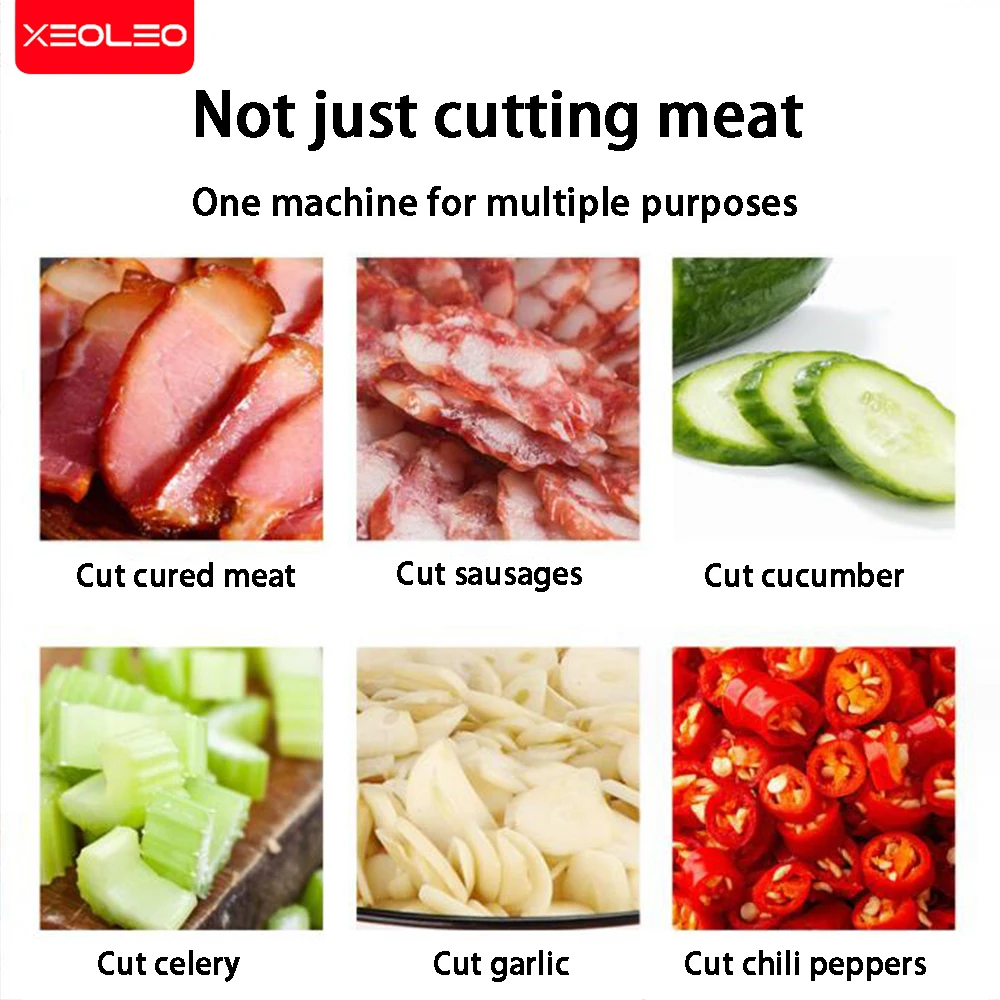 XEOLEO vegetable chopper Stainless steel cutter potato chips for fruit vegetable ingredients salad electric food chopper 3